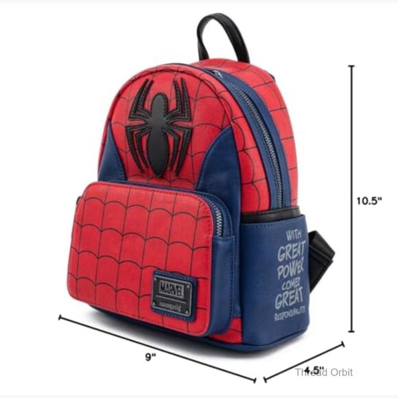 Marvel Spider-Man Faux Leather Shoulder Bag with Double Straps